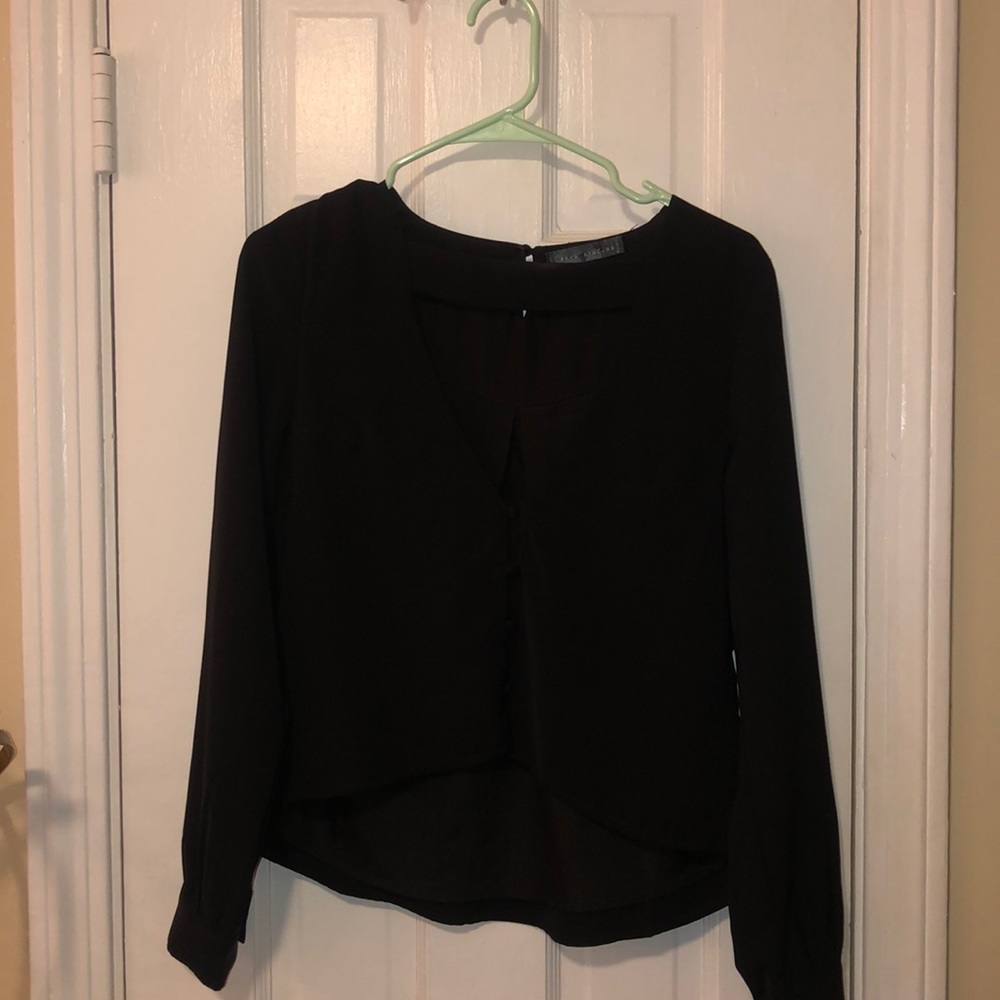 Black cutout shirt